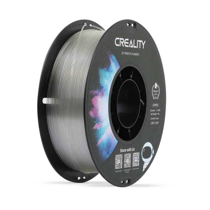 CREALITY Filament Transparent (1.75 mm, Glykol-Polyethylenterephthalat (PET-G))