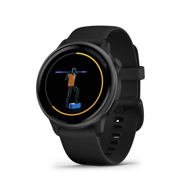 GARMIN Vivoactive 6 (1.2", Taille unique, Noir, Aluminium)