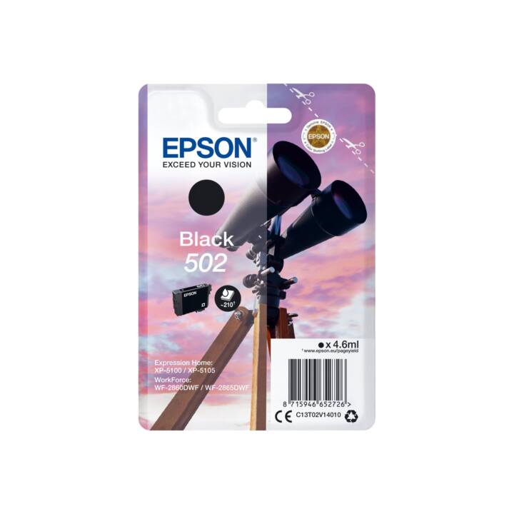 EPSON 502 (Schwarz, 1 Stück)