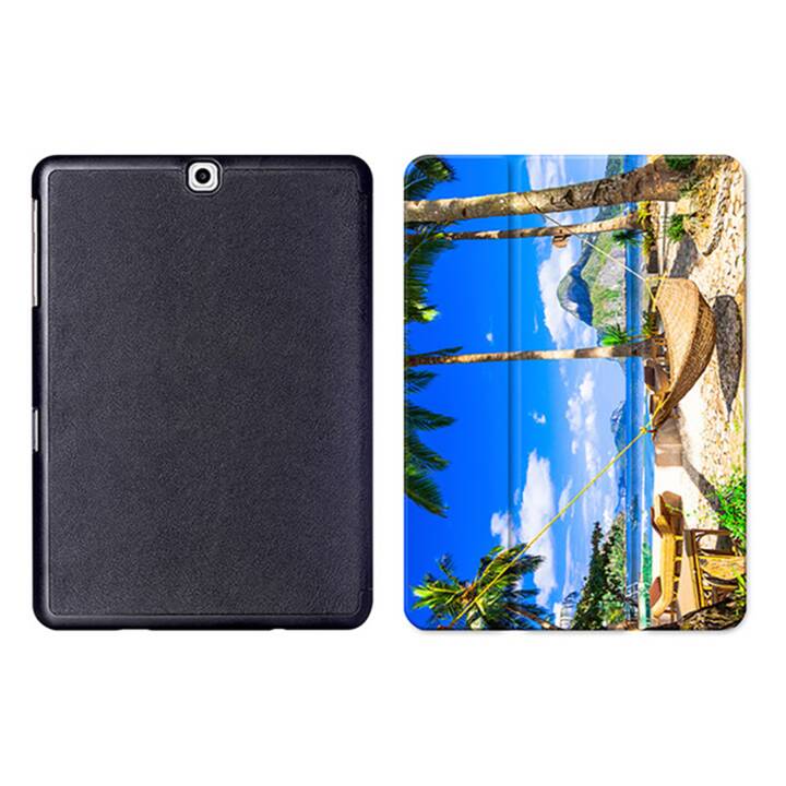 EG MTT Tablet Tasche mit Smart faltbare Abdeckung für Samsung Galaxy Tab S2 9.7 "- Strand