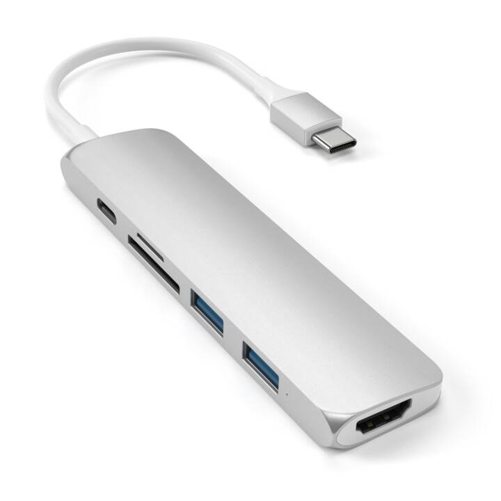 SATECHI Multi-Port (4 Ports, USB Typ-C, USB Typ-A, HDMI)