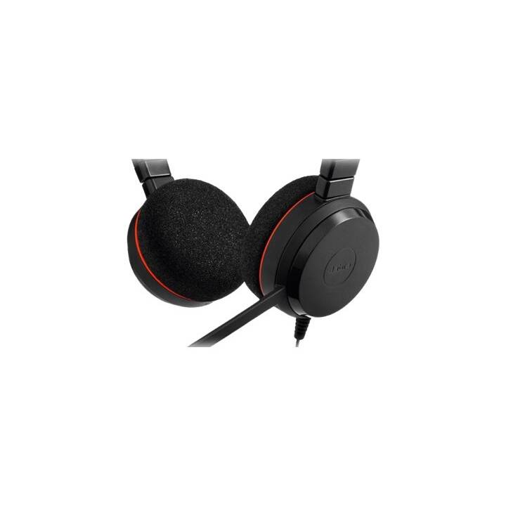 JABRA Casque micro de bureau Evolve 20 (On-Ear, Câble, Noir)