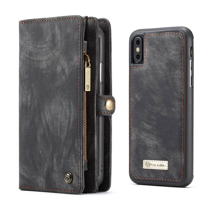 EG Flipcover (iPhone X, iPhone XS, Schwarz)