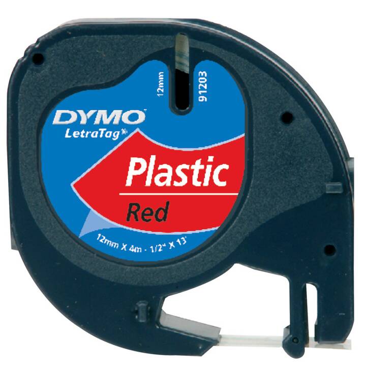 DYMO S0721630 Nastro inchiostro (Nero / Rosso, 12 mm)