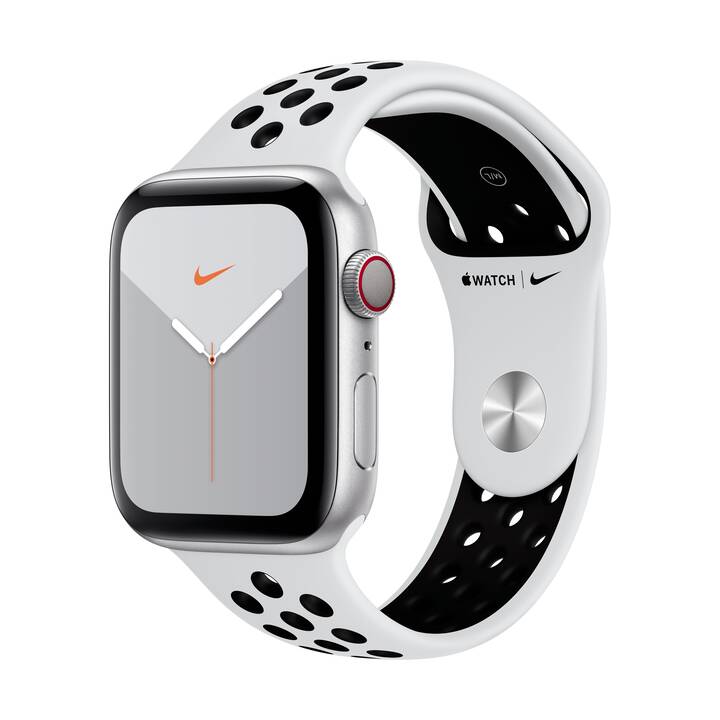 APPLE Watch Nike Series 5 GPS + LTE Silver/Pure Platinum/Black (44 mm,  Alluminio, Silicone) - Interdiscount
