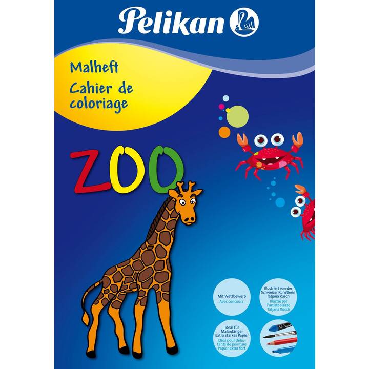 PELIKAN Zoo Malbuch
