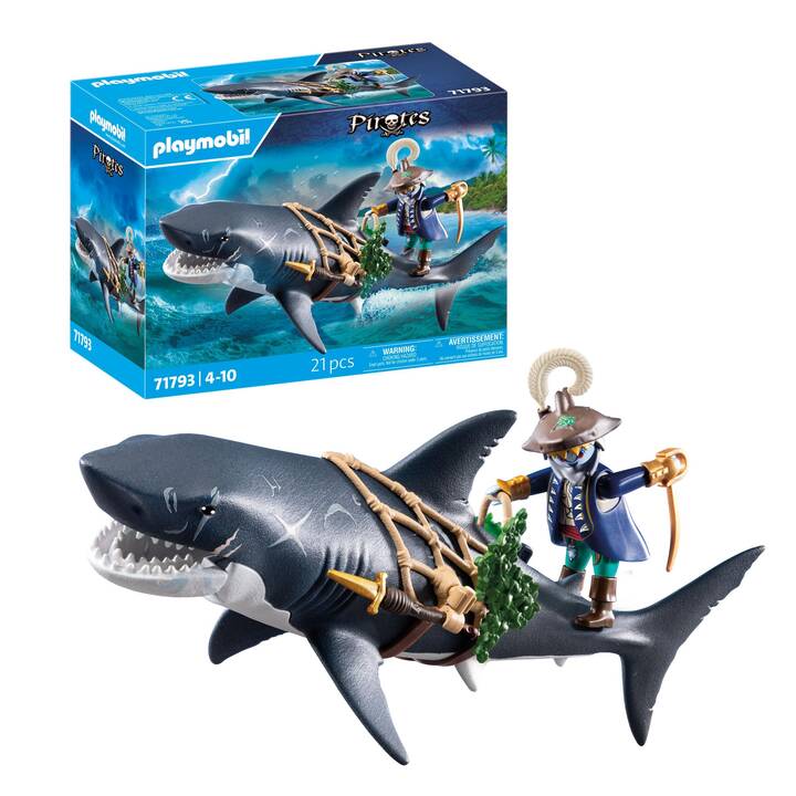PLAYMOBIL Pirates Gefahr durch Riesenhai (71793) - Interdiscount