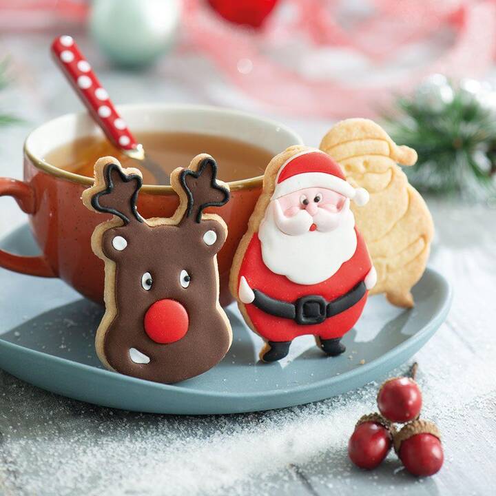 DECORA Emporte-piéces biscuits (Animal, Père Noël, 2 pièce)