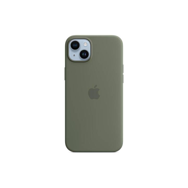 APPLE Backcover (iPhone 14 Plus, Verde oliva, Verde)
