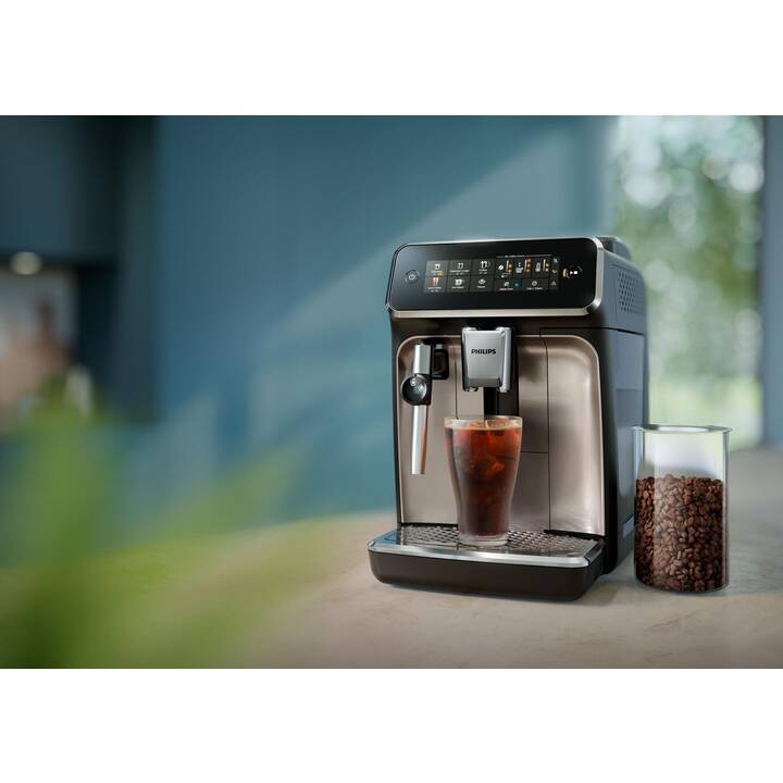 PHILIPS Series 3300 EP3347/90 (Cromo, Nero, 1.8 l, Macchine caffè automatiche)