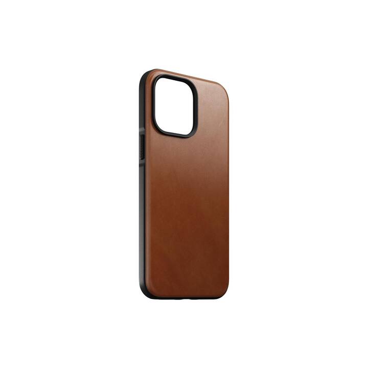 NOMAD GOODS Backcover Modern (iPhone 14 Pro Max, Brun, Brun clair)