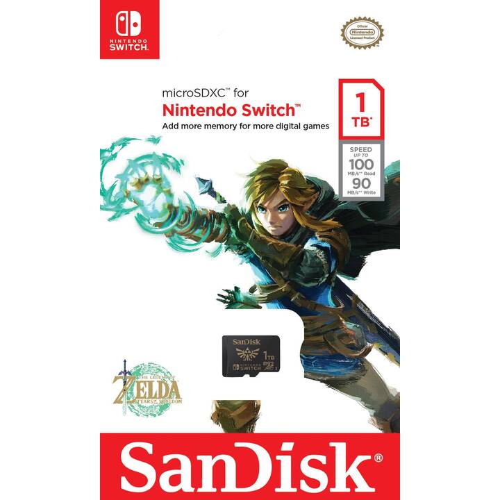 SANDISK MicroSDXC Karte 1TB Zelda-Edition für Nintendo Switch 
