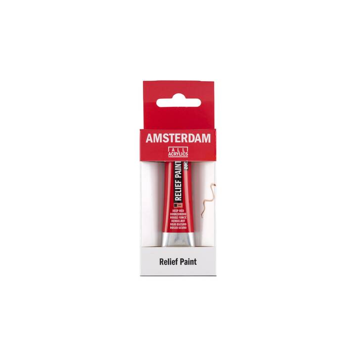 AMSTERDAM Acrylfarbe Reliefpaint (20 ml, Rot, Dunkelrot)