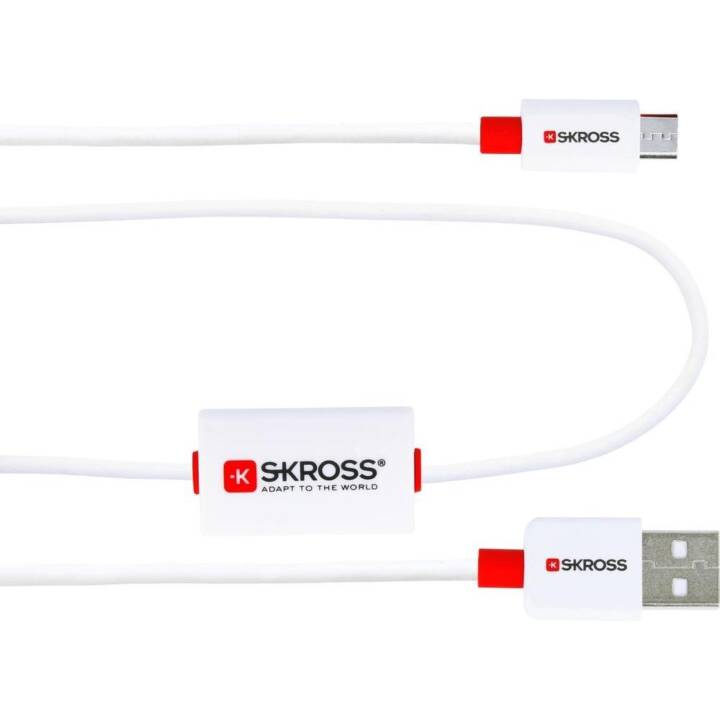 SKROSS USB-Kabel (Micro USB 2.0 Typ-B, USB 2.0 Typ-A, 1 m)