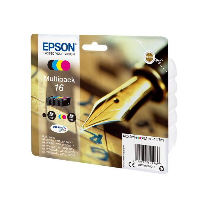 EPSON T16264012 (Giallo, Nero, Magenta, Cyan, Multipack)