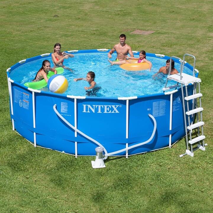 INTEX Piscina fuori terra con struttura tubolare in acciaio Metal Frame Set (457 cm x 122 cm)