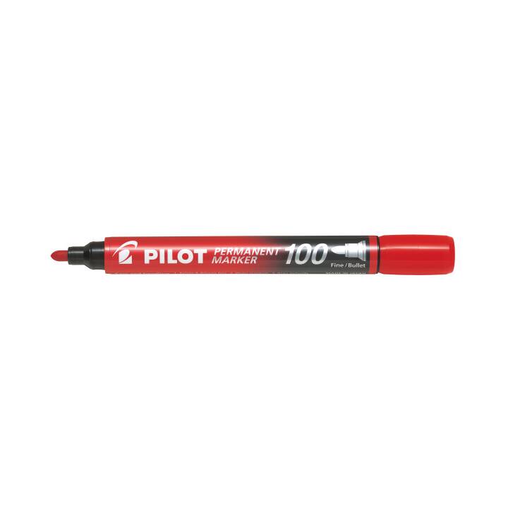 PILOT PEN Marqueur permanent SCA-100-R (Rouge, 1 pièce)