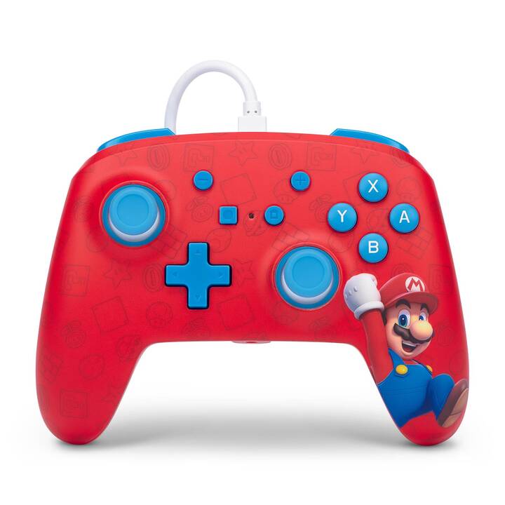 POWER A Hurra! Mario Manette (Bleu, Rouge)