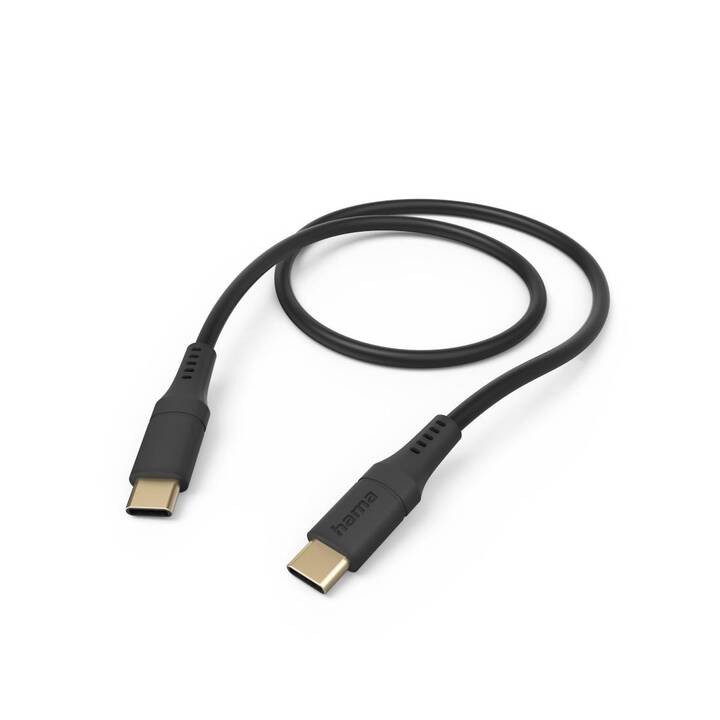 HAMA Flexible Câble (USB 2.0 Type-C, 1.5 m)