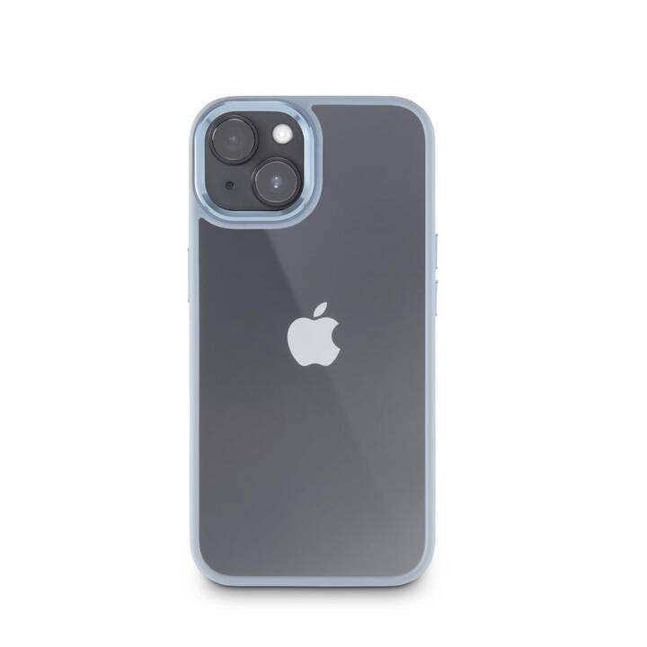 HAMA Backcover Cam Protect (iPhone 15 Plus, Transparent, Bleu)