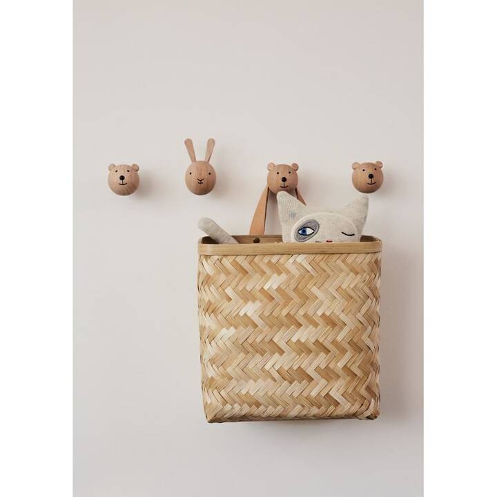 OYOY Crochet pour vêtements Mini Hook Bear (Brun)