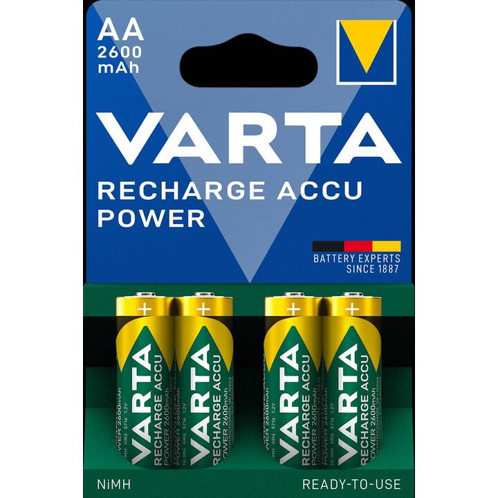 VARTA Batterie (AA / Mignon / LR6, Universel, 4 pièce)