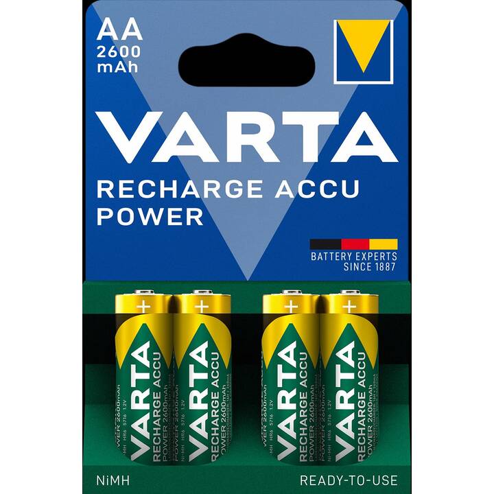 VARTA Batterie (AA / Mignon / LR6, 4 Stück)