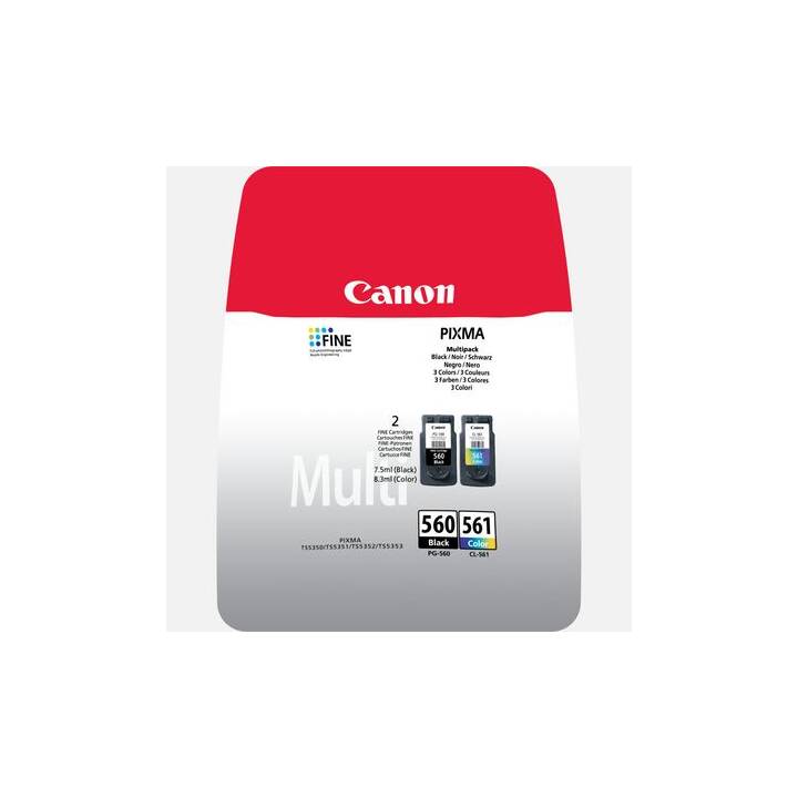 CANON PG-560 + CL-561 / 3713C006 (Jaune, Noir, Magenta, Cyan, Duopack)