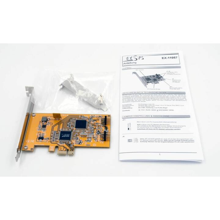 EXSYS Netzwerkadapterkarte (USB 2.0 Typ-A)
