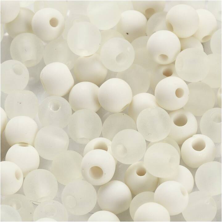 CREATIV COMPANY Perlen (40 g, Kunststoff, Creamy)