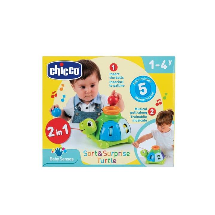 CHICCO Jouet à tirer Sortier-Schildkröte zum Ziehen