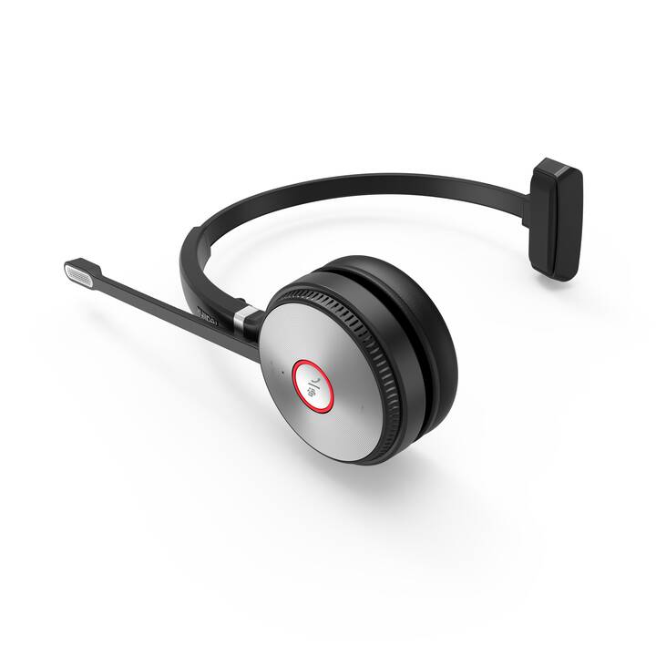 YEALINK Office Headset WH62 (On-Ear, Kabellos, Schwarz)