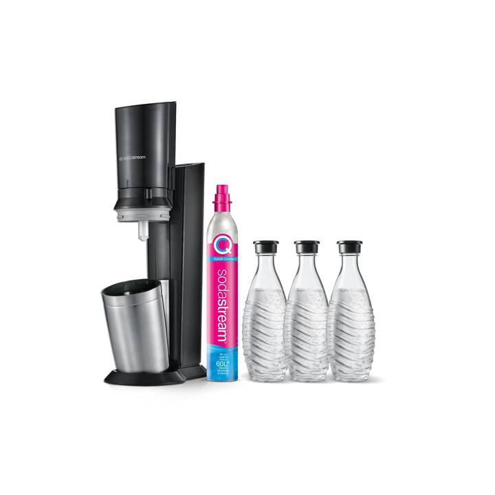 SODASTREAM Crystal Megapack  (60 l, Schwarz)