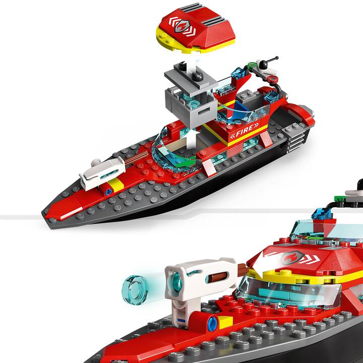 LEGO City Barca di soccorso antincendio (60373)