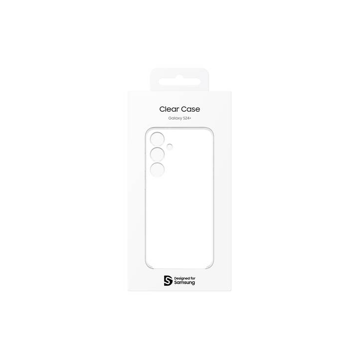 SAMSUNG Backcover Clear Case (Galaxy S24+, Ohne Motiv, Transparent)