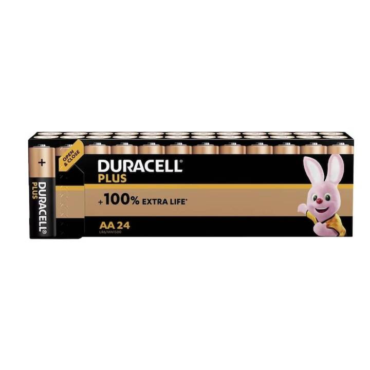 DURACELL Plus Batterie (AA / Mignon / LR6, 24 pièce)