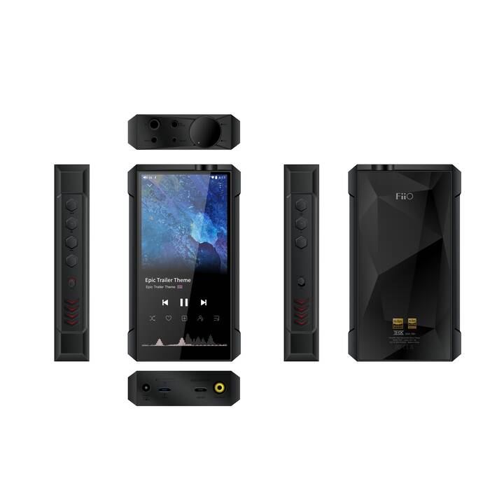 FIIO Lecteur MP3 M17 High-End (64 GB, Noir, Bluetooth 5.0, WiFi)