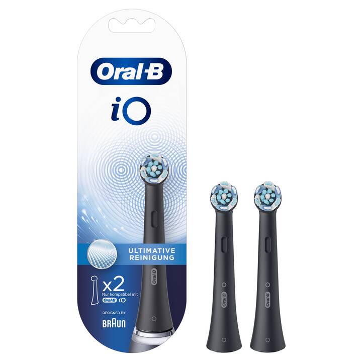 ORAL-B Testa di spazzolino iO Ultimative Reinigung BLACK (2 pezzo)