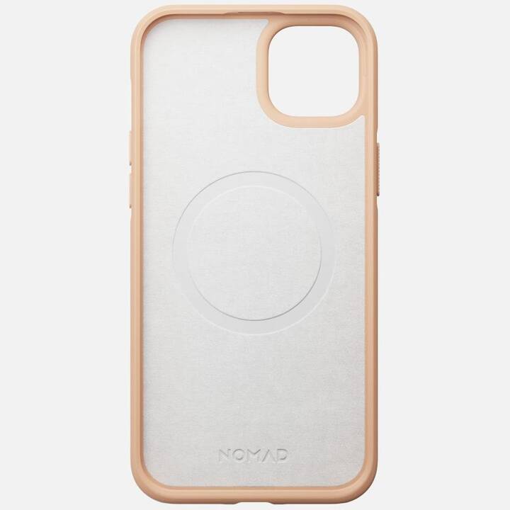 NOMAD GOODS Backcover Modern Leather (iPhone 14 Plus, Unicolore, Beige)