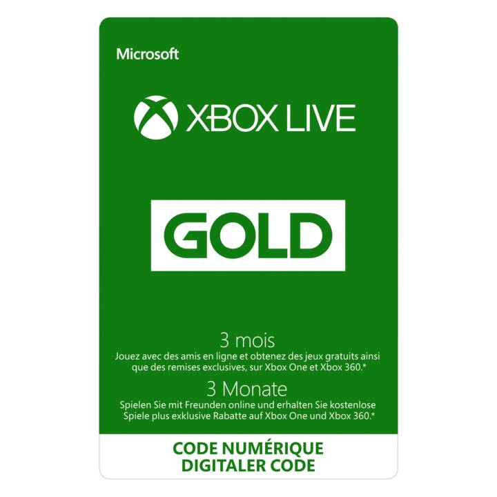 Xbox Live Gold 3 Mois (ESD, DE, FR)