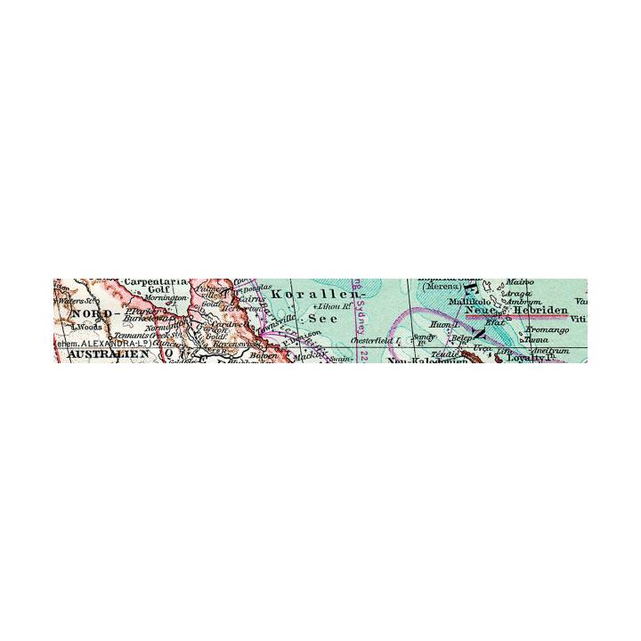URSUS Ruban de masquage Landkarte (Multicolore, 10 m)