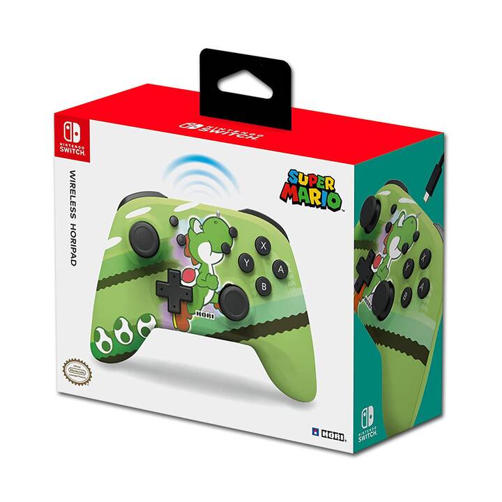 HORI Wireless Horipad Yoshi Controller (Mehrfarbig, Grün)