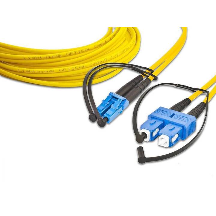 LIGHTWIN Netzwerkkabel (SC Single-Modus, LC Single-Modus, 1 m)