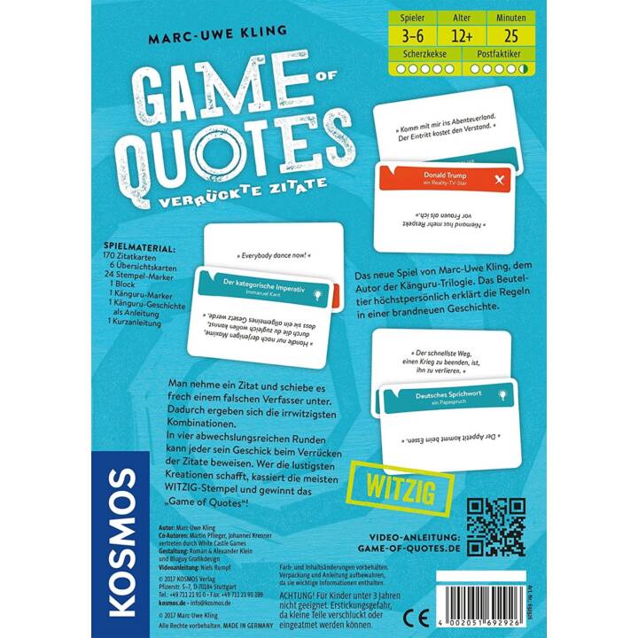 KOSMOS Game of Quotes (DE)