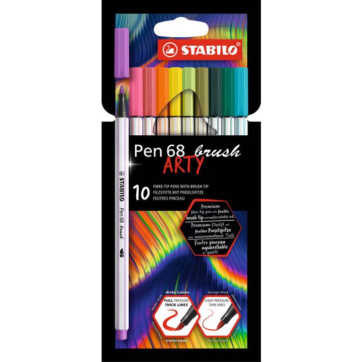 STABILO Crayon feutre (Coloris assortis, 10 pièce)