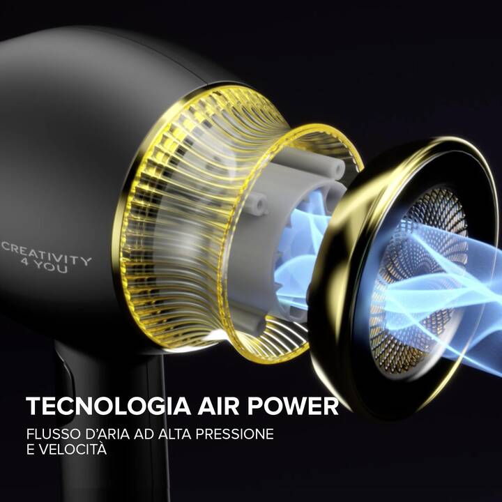 BELLISSIMA Creativity 4 You (1800 W, Nero, Oro)