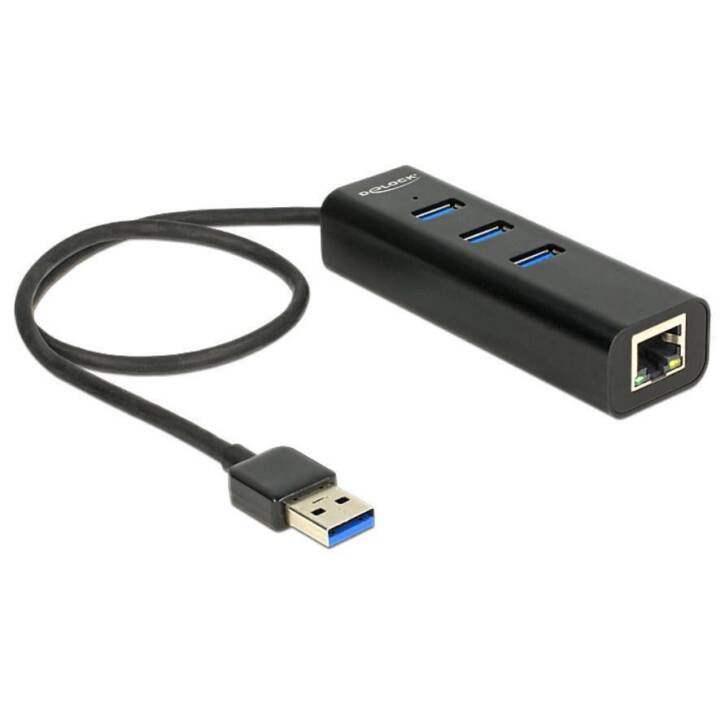 DELOCK 62653 (3 Ports, USB Typ-A)