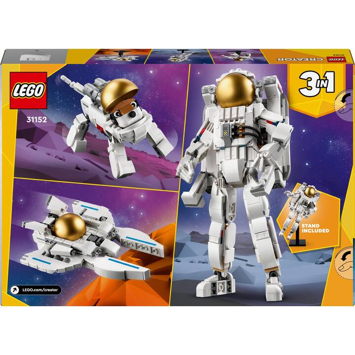 LEGO Creator 3-in-1 L’astronaute dans l’espace (31152)