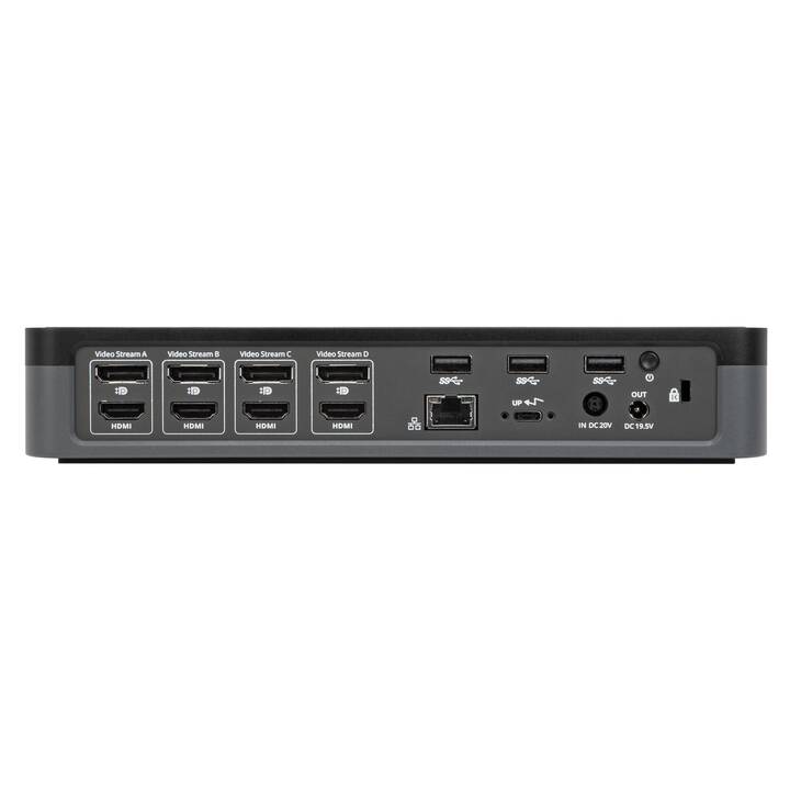 TARGUS Stations d'accueil QV4K (4 x Port écran, 4 x HDMI, USB 3.1 de type A, USB de type C, RJ-45 (LAN))