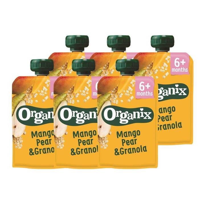 ORGANIX Purée de fruits Sac de compression (6 x 100 g)